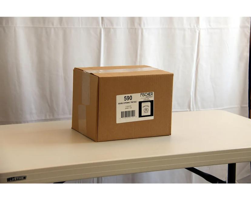 Pretzel Bag 7X6.75 IN Bleached Kraft Paper White Stock Print 2000/Case