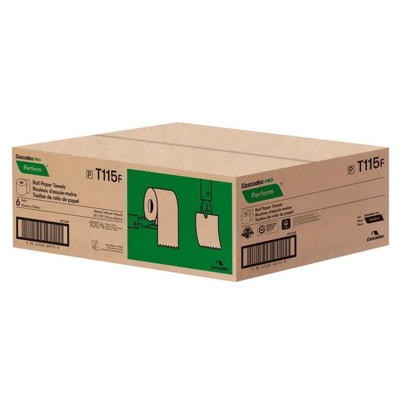 Cascades PRO Perform Roll Paper Towel Kraft Standard Roll 6 Rolls/Case