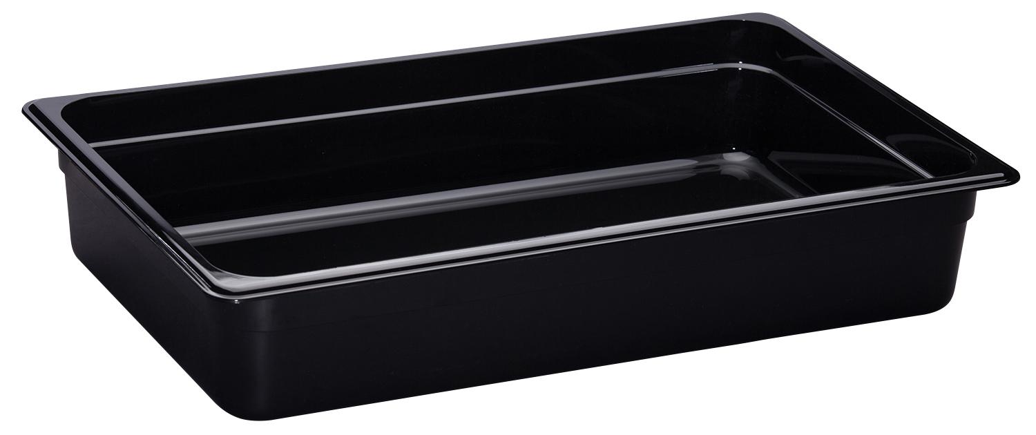 Camwear® Food Pan Full 4 IN Black 6/Case