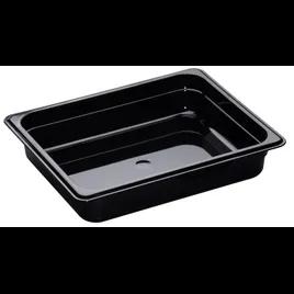 Camwear® Food Pan 1/2 2 IN Black 6/Case