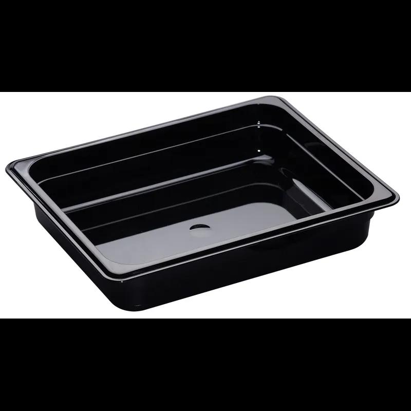 Camwear® Food Pan 1/2 2 IN Black 6/Case