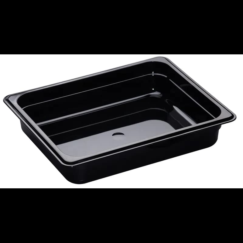 Camwear® Food Pan 1/2 2 IN Black 6/Case