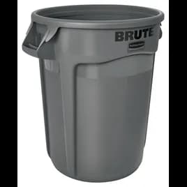 Brute® 1-Stream Trash Can 25.39X22.64X27.87 IN 32 GAL Gray Resin Food Safe 1/Each
