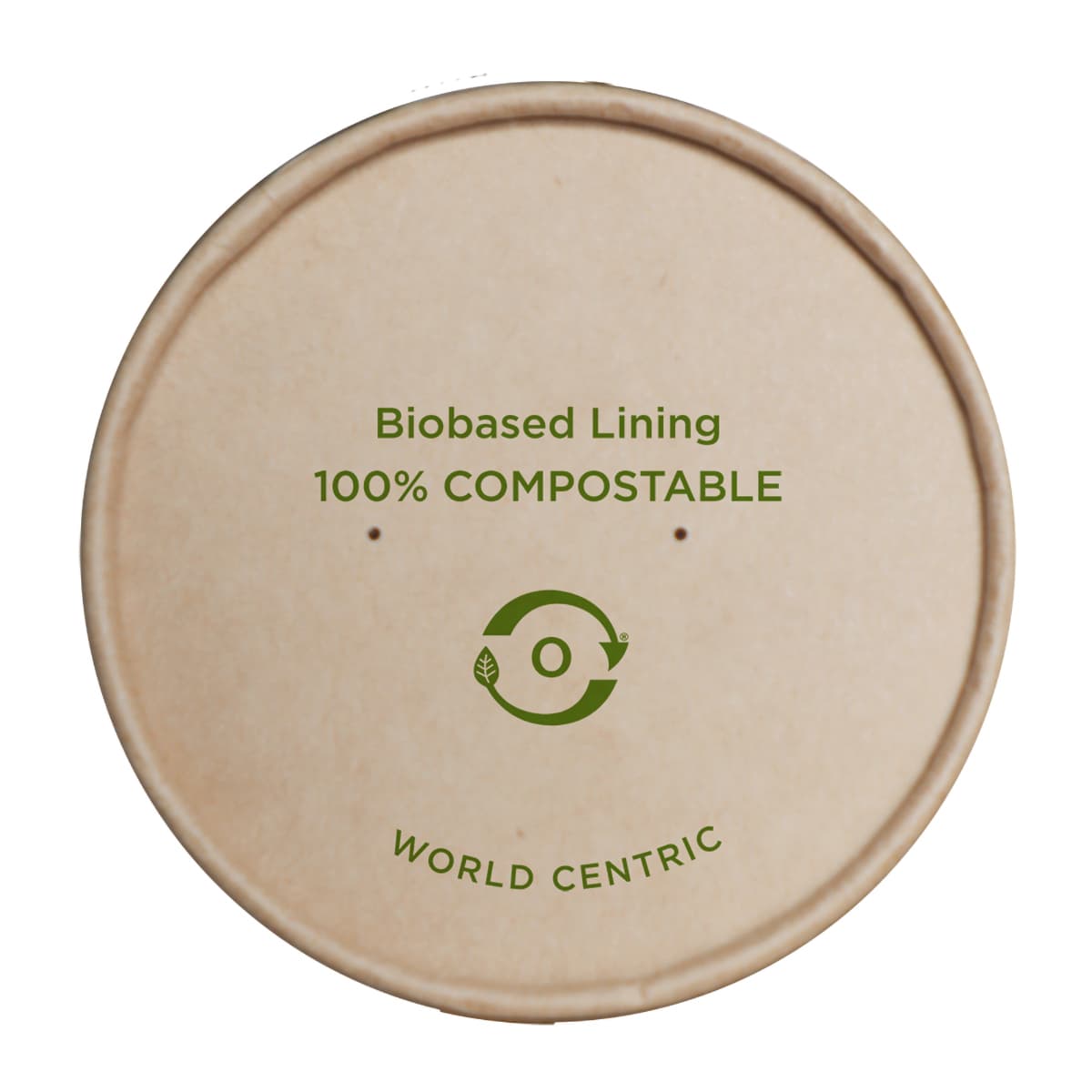 Lid Pulp Fiber Kraft For 8 OZ Bowl 500/Case