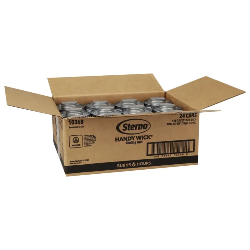 Handy Wick® Chafing Fuel 6-HR With Twist Cap 24/Case