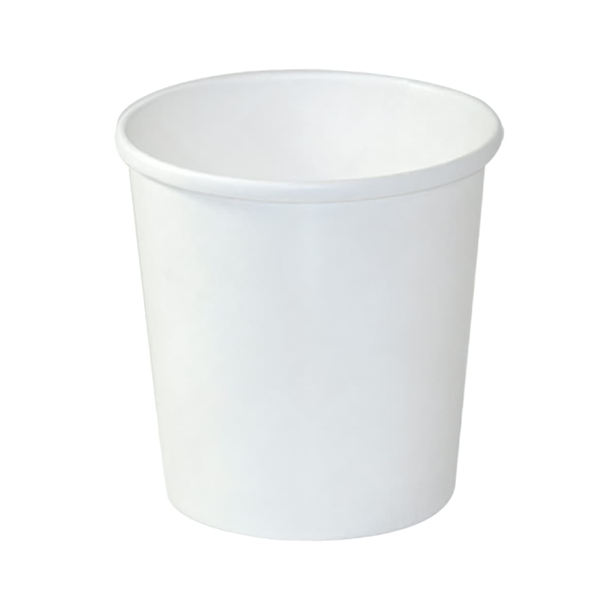 Food Container Base & Lid Combo With Plastic Lid 16 OZ Paper White 250/Case