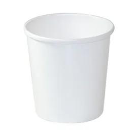 Food Container Base & Lid Combo With Plastic Lid 16 OZ Paper White 250/Case