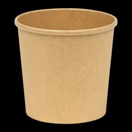 Soup Food Container Base 24 OZ Paperboard Kraft Leak Resistant 500/Case