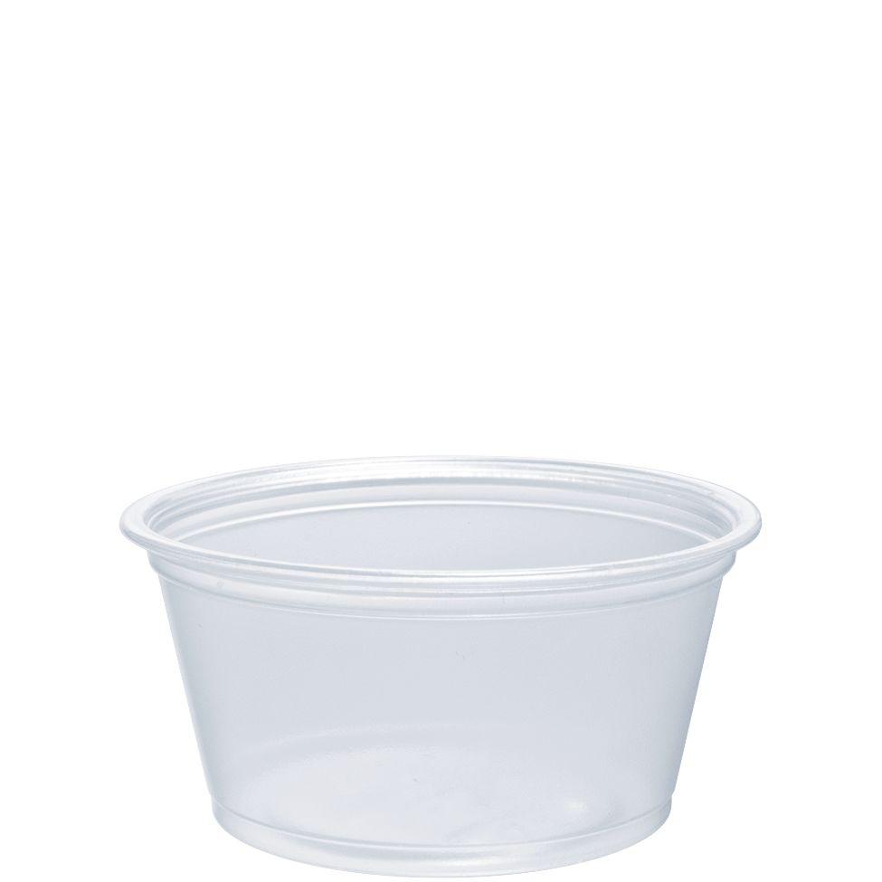 Dart® Conex Complements® Souffle & Portion Cup 2 OZ PP Clear Round 125 Count/Pack 20 Packs/Case 2500 Count/Case
