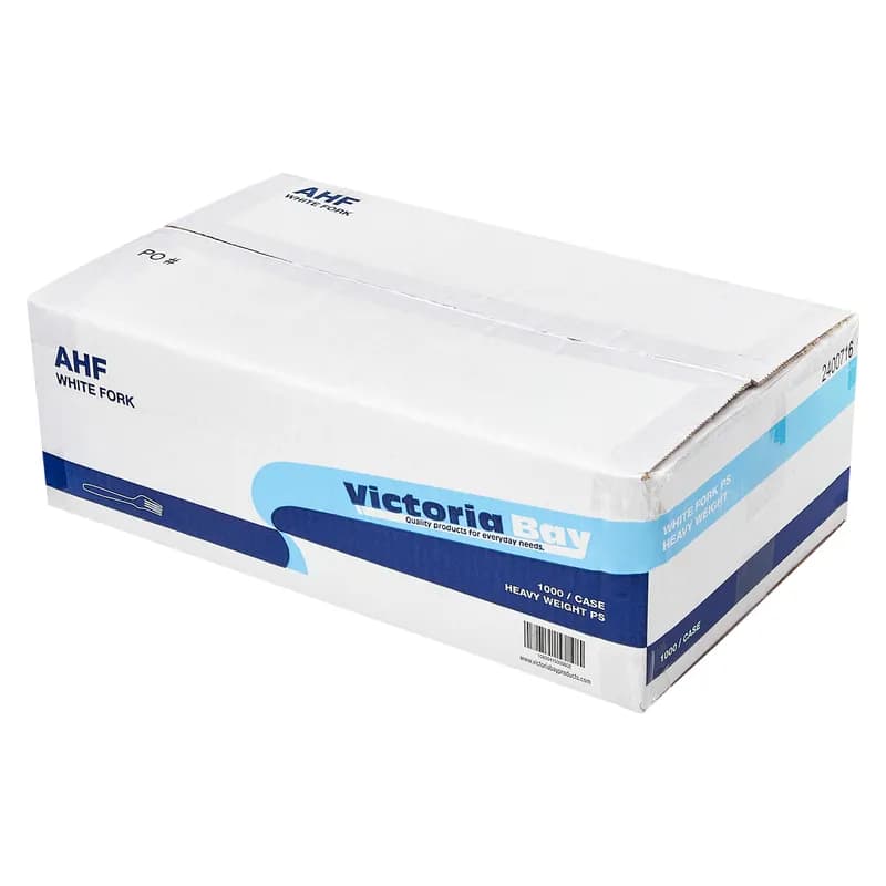 Victoria Bay Fork PS White Heavyweight Unwrapped 1000/Case