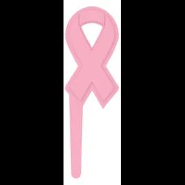 Cake & Cupcake Topper Pick 2.85X0.85X0.1 IN Pink Ribbon 144/Case