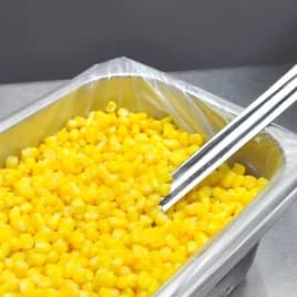 Steam Table Pan Liner 1/2 Size 24X17 IN HDPE Clear 0.5MIL Open Ended Flat On Roll With Twist Ties 250/Roll