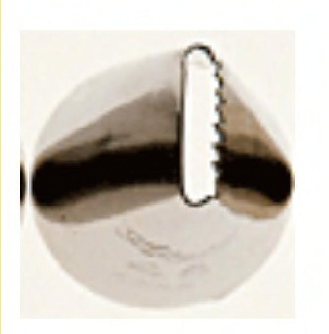 Cake Piping Tip Small Basket Weave Tip Standard 1/Each