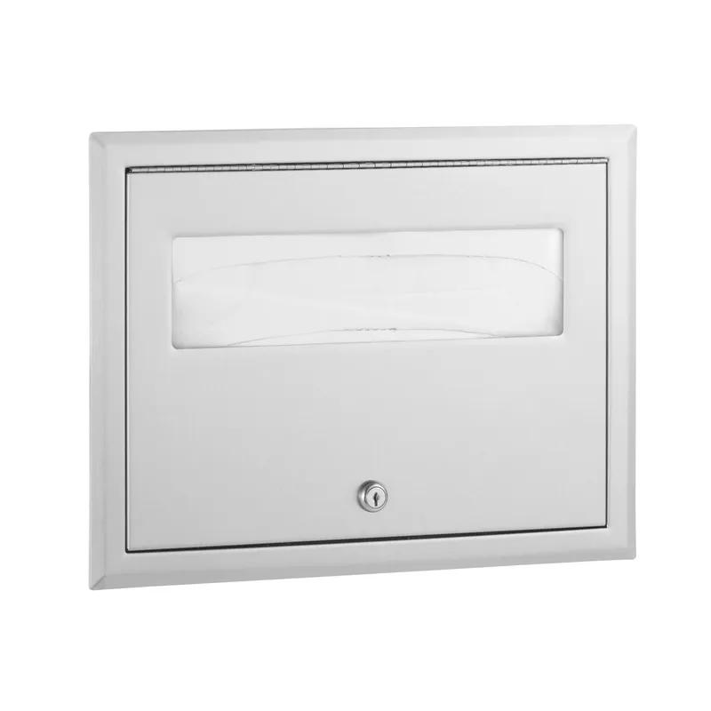Toilet Seat Cover Dispenser Stainless Steel Satin Recessed 1/Each