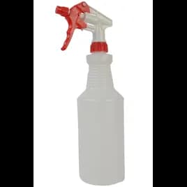 Spray Bottle & Trigger Sprayer 24 FLOZ Plastic Red White 12 Count/Case