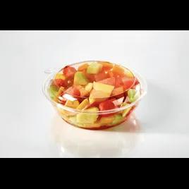 Fresh N' Sealed® Deli Container Hinged With Dome Lid 64 OZ PET Clear Round Deep 108/Case