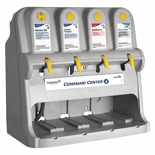 Command Center Chemical Management System 4 Product Plastic Wall Mount 1/Each