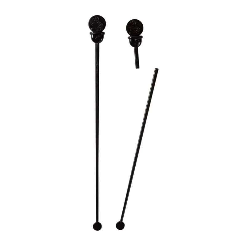 StixToGo Beverage Plug Plastic Black 200 Count/Pack 10 Packs/Case 2000 Count/Case