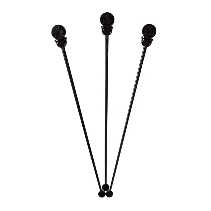 StixToGo Beverage Plug Plastic Black 200 Count/Pack 10 Packs/Case 2000 Count/Case