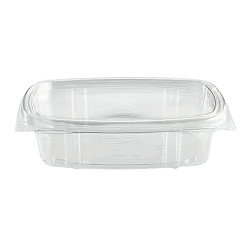 resq® SelloPlus® Deli Container Hinged With Flat Lid 8 OZ PET Clear Rectangle 200/Case