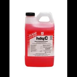 hdq C® 2 Citrus Scent One-Step Disinfectant 2 L Multi Surface Neutral Concentrate Quat 4/Case