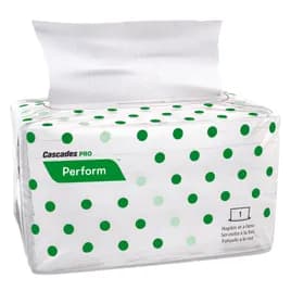 Cascades PRO Dispenser Napkins 8.5X12.625 IN White Paper 1PLY 6016/Case