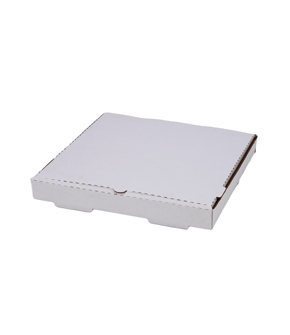 Pizza Box 14X14 IN Corrugated Paperboard White Plain 50/Case