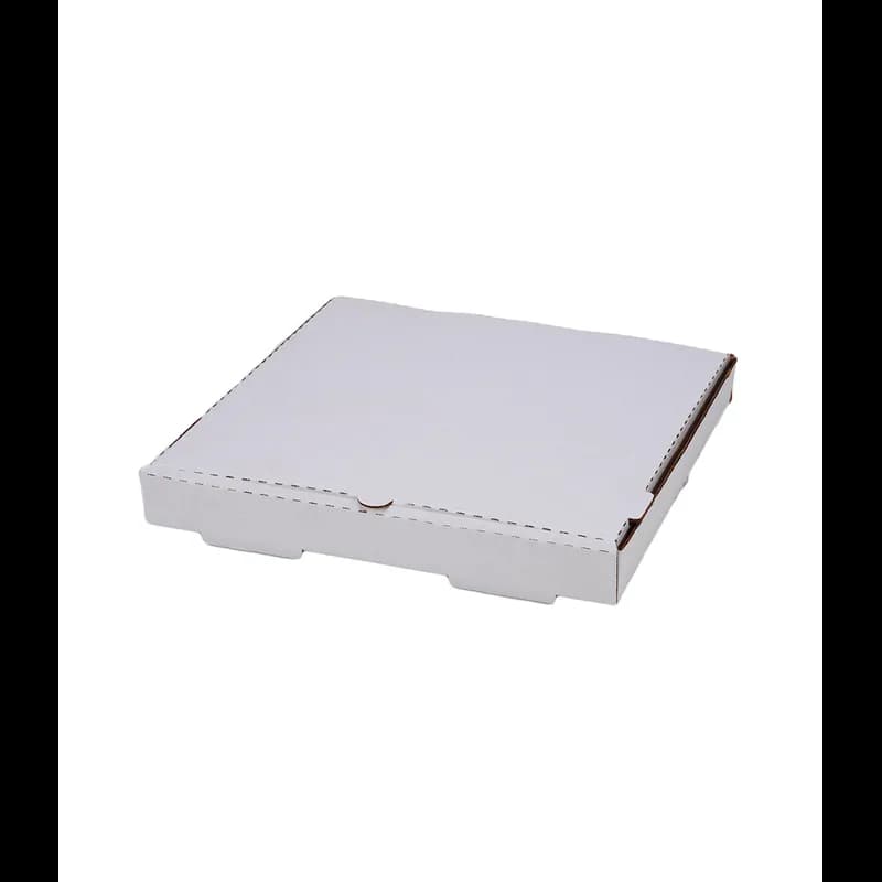 Pizza Box 14X14 IN Corrugated Paperboard White Plain 50/Case