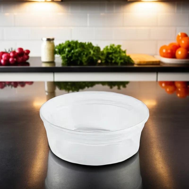 Value Line Deli Container Base 8 OZ PP Clear Round 500/Case