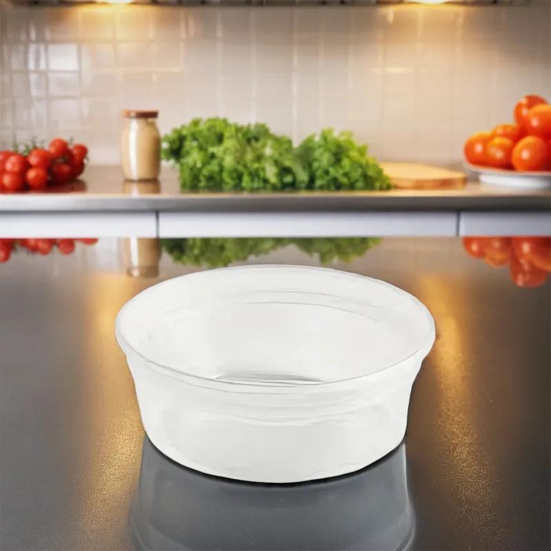 Value Line Deli Container Base 8 OZ PP Clear Round 500/Case