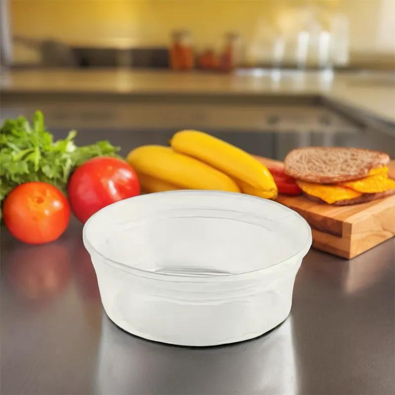 Value Line Deli Container Base 8 OZ PP Clear Round 500/Case