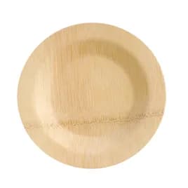 Plate 7 IN Bamboo Natural Round 25 Count/Pack 2 Packs/Case 50 Count/Case