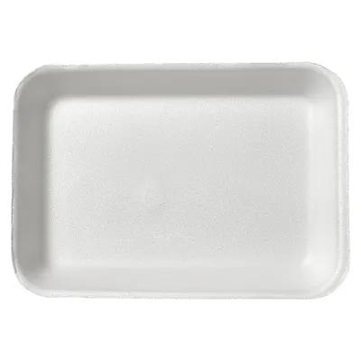 2 Meat Tray 5.75X8.25X1 IN Polystyrene Foam Deep White Rectangle 500/Case