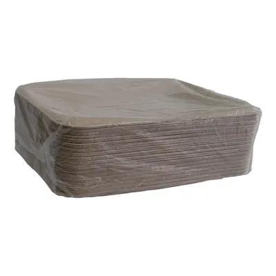 Snack Take-Out Container Base 7.8X5.7X0.78 IN Pulp Fiber Kraft Rectangle 300/Case