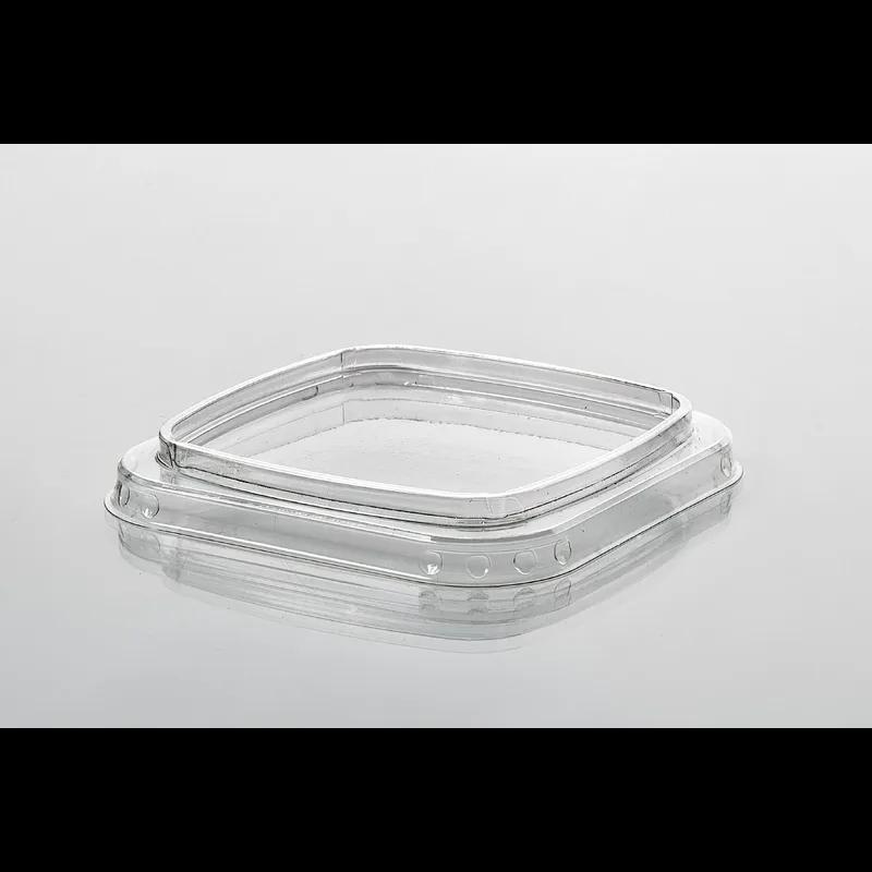 Lid Dome 5X5 IN PET Clear Square For Container 720/Case
