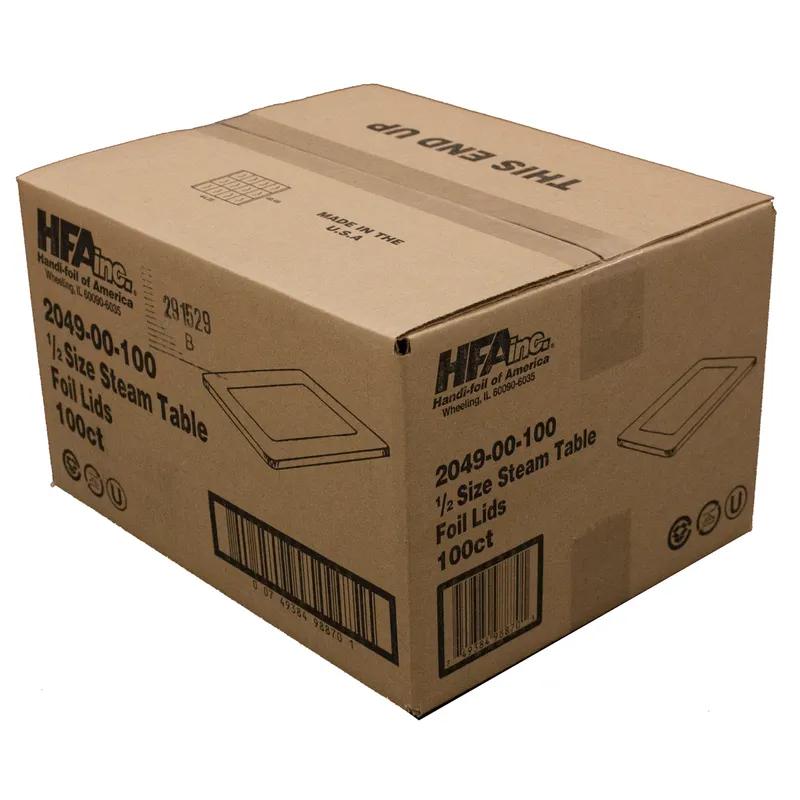 Lid Flat 1/2 Size 12.75X10.5 IN Aluminum For Steam Table Pan 100/Case