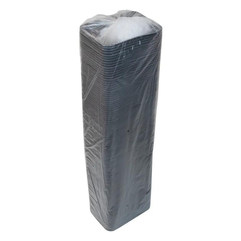 2PZ Meat Tray 8X5.75X1.2 IN Polystyrene Foam Black Rectangle 400/Case