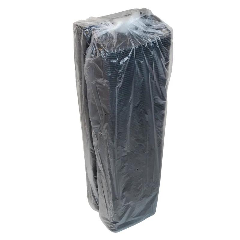 17S Supermarket Tray 8.4X4.5X0.7 IN Polystyrene Foam Black Rectangle 1000/Case