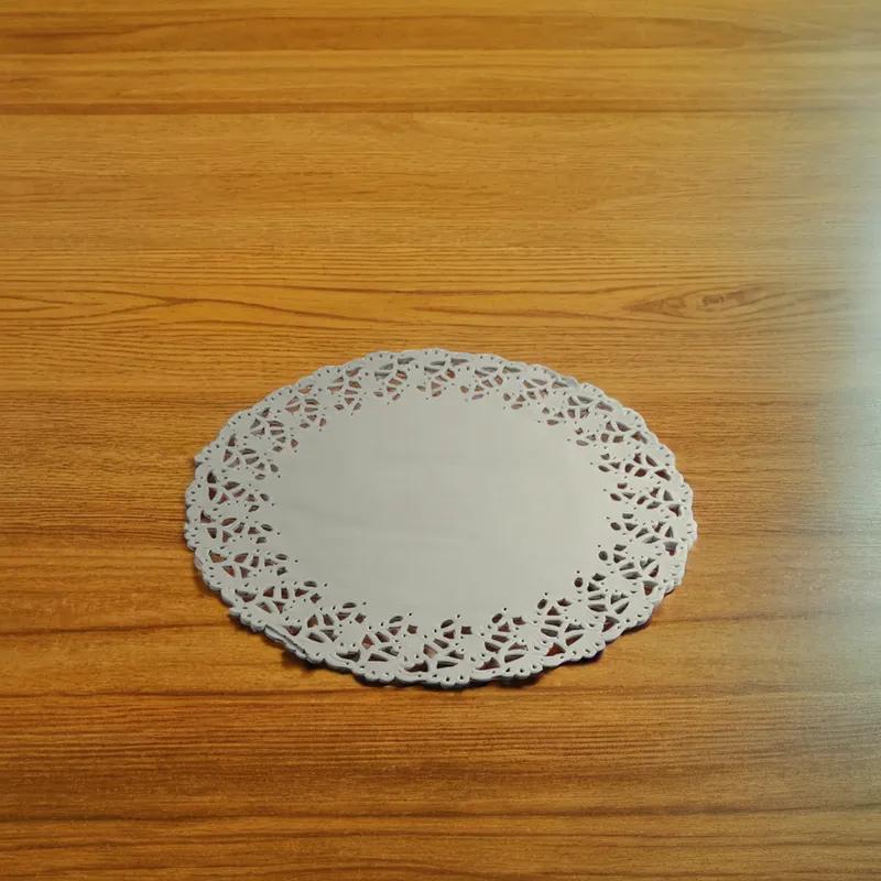 Doily 10 IN Paper White Lace Round 500/Box