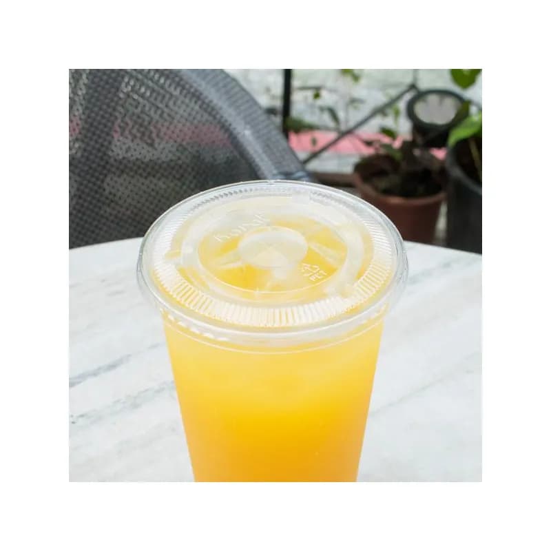 Karat® Lid Flat 107MM 4.2 IN PET Clear Round For 32 OZ Container 500/Case