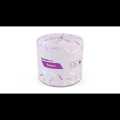 Cascades PRO Select® Toilet Paper & Tissue Roll 4.25X3.25 IN 1PLY White Standard 1210 Sheets/Roll 80 Rolls/Case