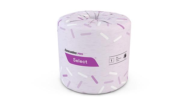 Cascades PRO Select® Toilet Paper & Tissue Roll 4.25X3.25 IN 1PLY White Standard 1210 Sheets/Roll 80 Rolls/Case