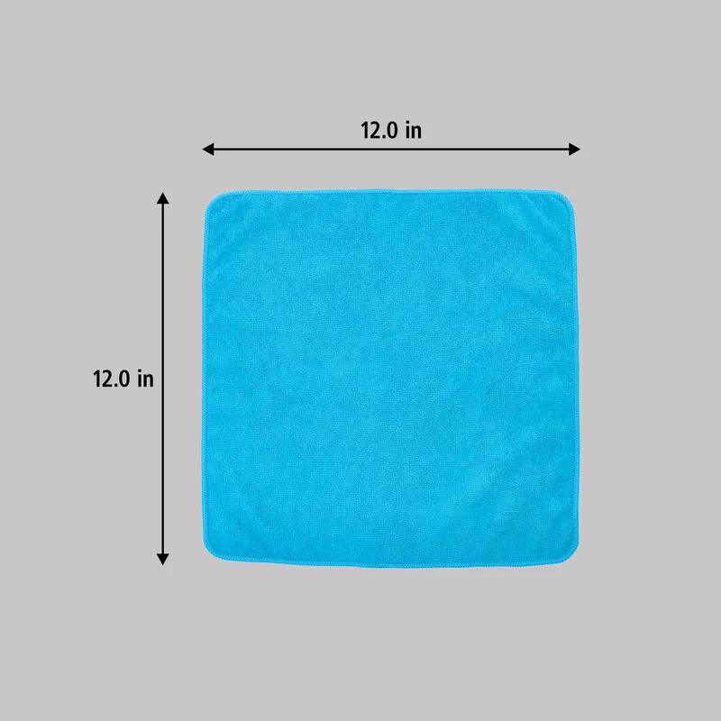 Hygen™ Cleaning Cloth 12X12 IN Light Duty Microfiber Blue Economy 24/Pack