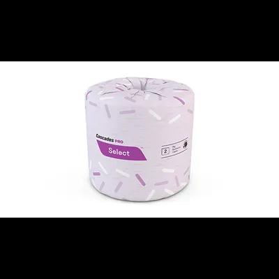 Cascades PRO Select® Toilet Paper & Tissue Roll 4.25X3.25 IN 2PLY White Standard 550 Sheets/Roll 80 Rolls/Case