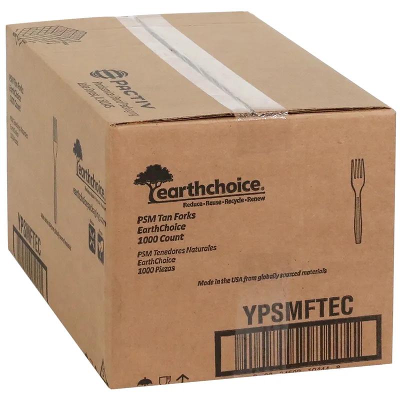 EarthChoice® Fork 6.9 IN PSM Tan Heavy Duty 1000/Case