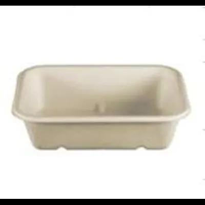 Take-Out Container Base 6.5X4.9X1.8 IN Pulp Fiber Kraft Rectangle 600/Case