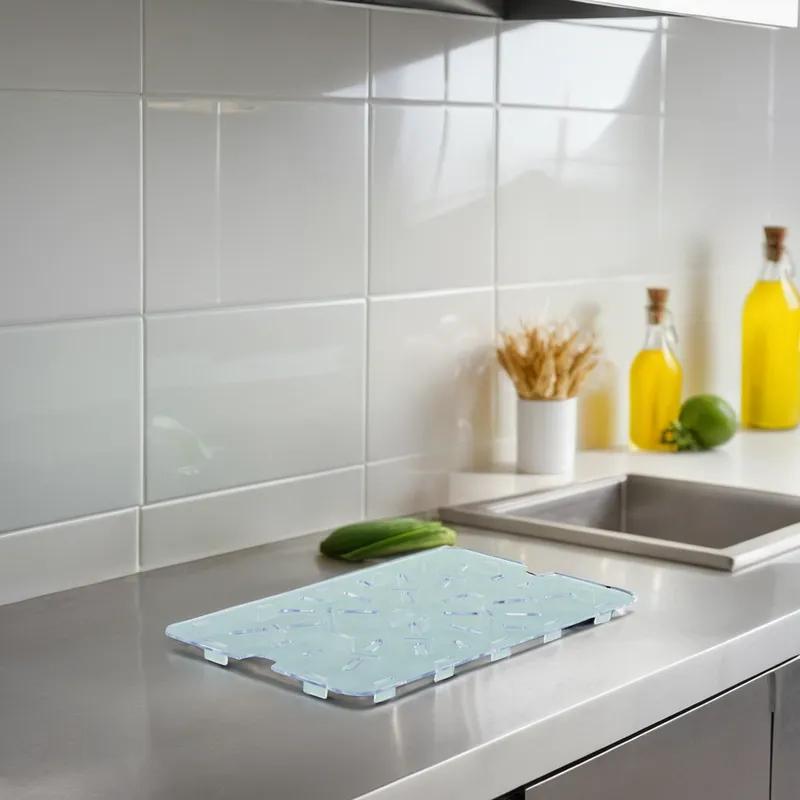 Shelf Drain PFSH-Series 1/2 Size 14.25X8.25X0.625 IN Clear Rectangle PC 1/Each