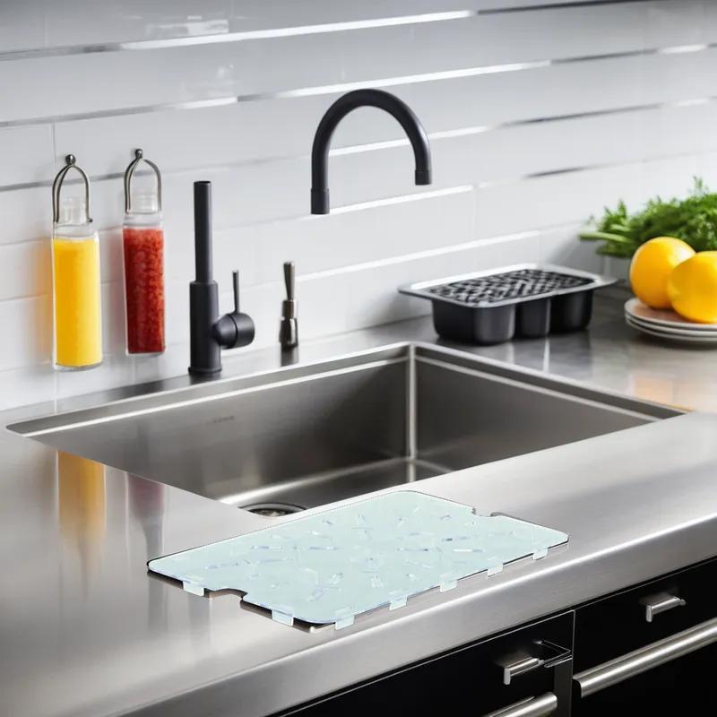 Shelf Drain PFSH-Series 1/2 Size 14.25X8.25X0.625 IN Clear Rectangle PC 1/Each