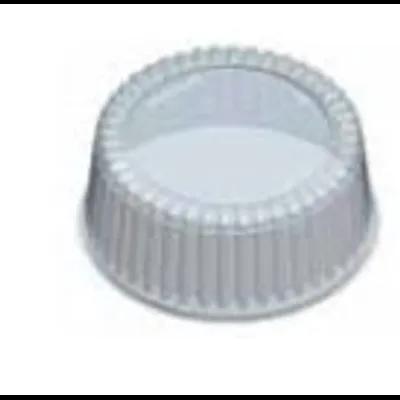 Lid Dome 9.75X4 IN 1 Compartment Plastic Round For Bakery Container Unhinged Fluted 200/Case