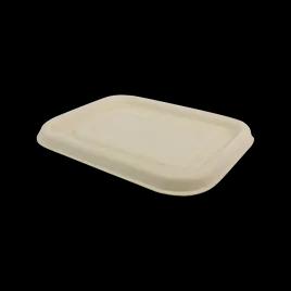 Lid Flat 6.7X5.2X0.4 IN Plant Fiber Bamboo Kraft Rectangle For Container 600/Case